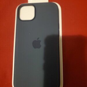 NEW APPLE IPHONE SILICONE CASE COVER SKIN MAGSAFE STORM BLUE A2911